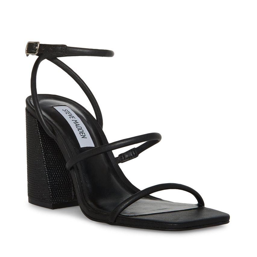 Sandalias Tacones Steve Madden Kinsley Mujer Negras | ES AI3E01